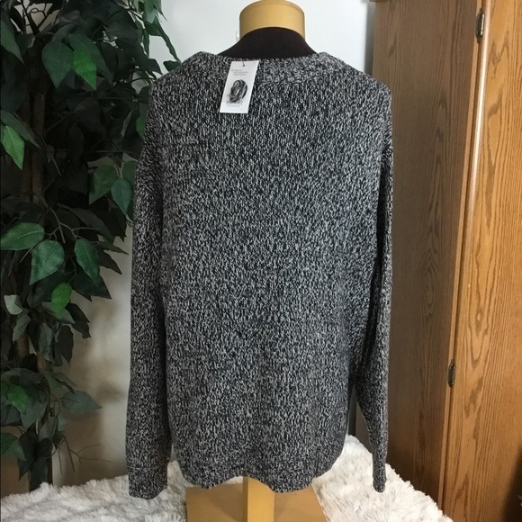 SONOMA XXL Goods For Life sweater w/ stitch detail shades of black/gray … - Picture 7 of 13